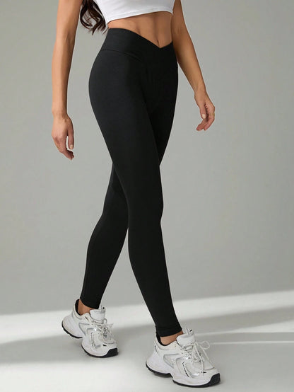 Tall Women's Solid Color Minimalist High Waist Pants, Everyday Wear, Tall Women
