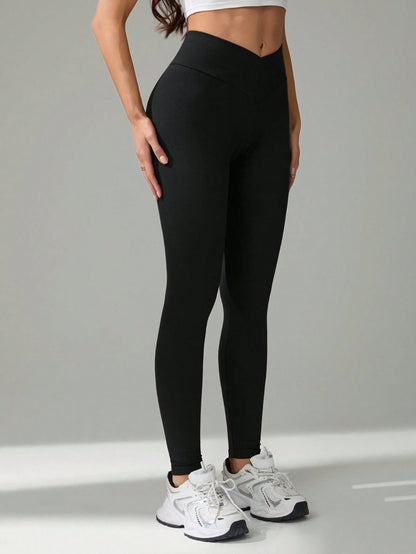 Tall Women's Solid Color Minimalist High Waist Pants, Everyday Wear, Tall Women