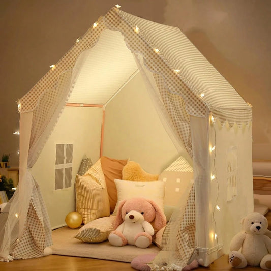 Tent Crawl For Boys & Girls Play Tent, Portable & Foldable Tents, Indoor Outdoor Tent Playhouse, Ideal Holiday Family Party Gift, Light Not Included