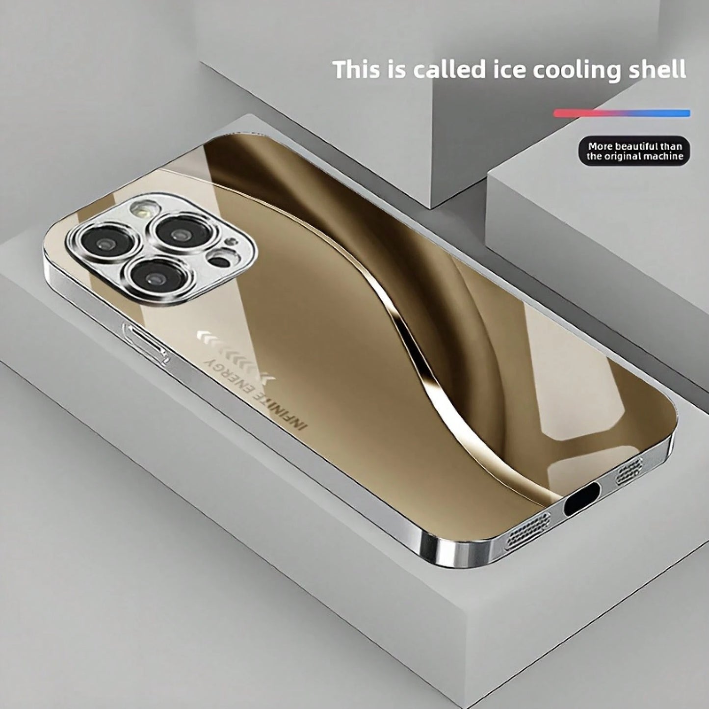The New Gradient Full-Coverage Simple Arc-Shaped Fashionable High-Quality Electroplated Silver Glass Protective Case Is Suitable For IPhone 16 Pro Max/16 Plus/16 Pro/16, 15 Pro Max/15 Plus/15 Pro/15