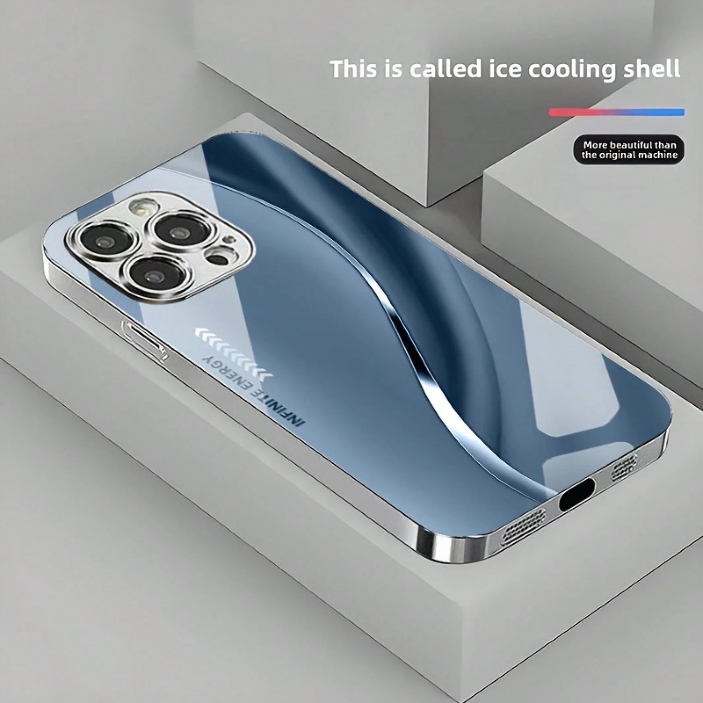 The New Gradient Full-Coverage Simple Arc-Shaped Fashionable High-Quality Electroplated Silver Glass Protective Case Is Suitable For IPhone 16 Pro Max/16 Plus/16 Pro/16, 15 Pro Max/15 Plus/15 Pro/15