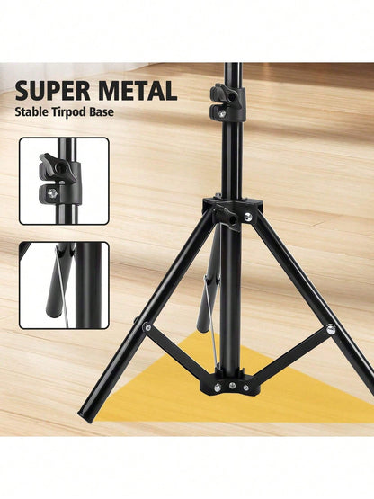 This 12-Inch LED Ring Light, Paired With A 110cm Tripod, Is USB Powered And Offers Three Switchable Colors, Making It Ideal For Various Scenarios Such As Live Streaming And Photography. Suitable For P