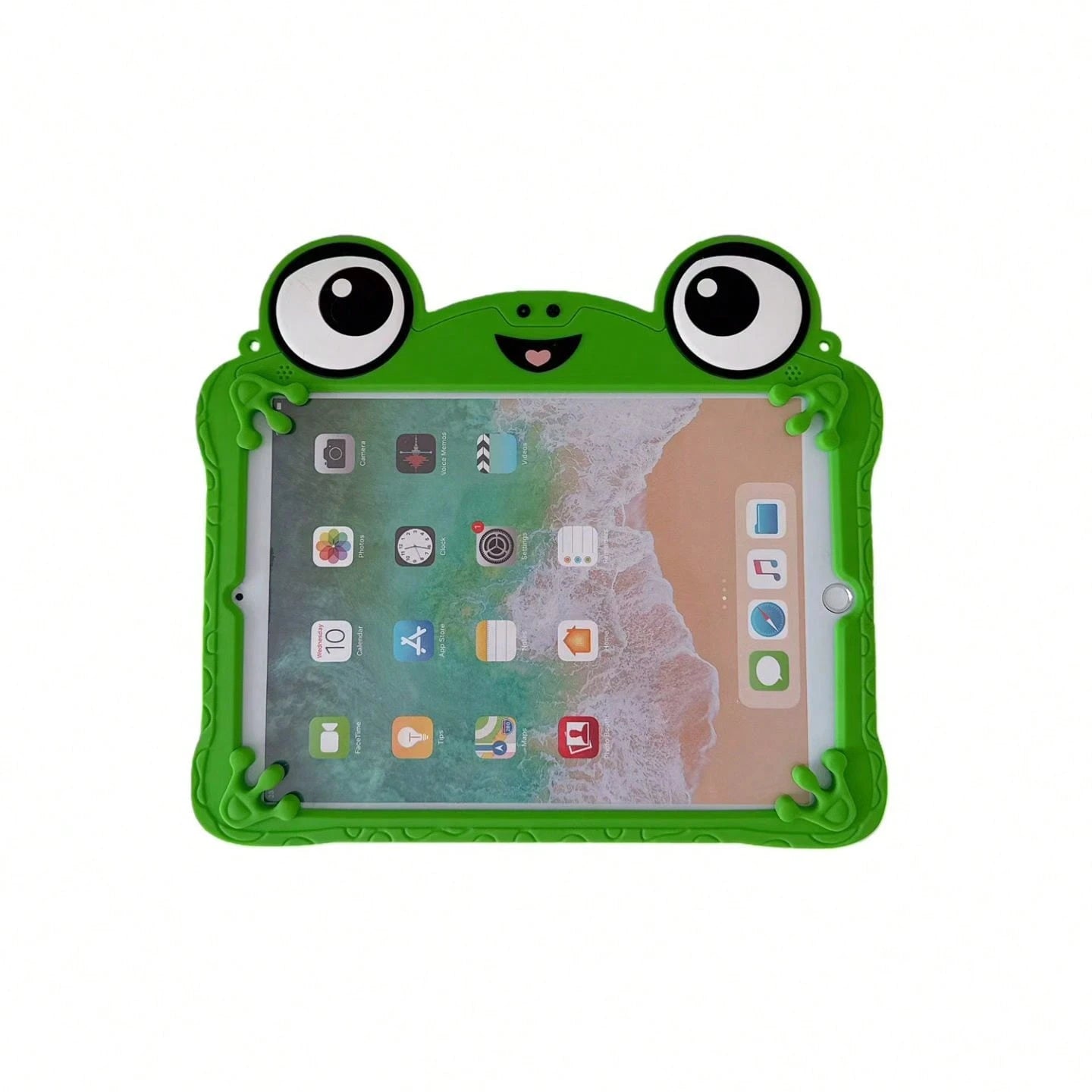 This Exquisite Cartoon Big-Eyed Frog Silicone Protective Case Is Suitable For IPad Air 4/5 10.9 Inch, 7/8/9 10.2 Inch, (A16) 11 Inch (11th Gen, 2025 Model), And. The Cute Style Is Perfect For Back To
