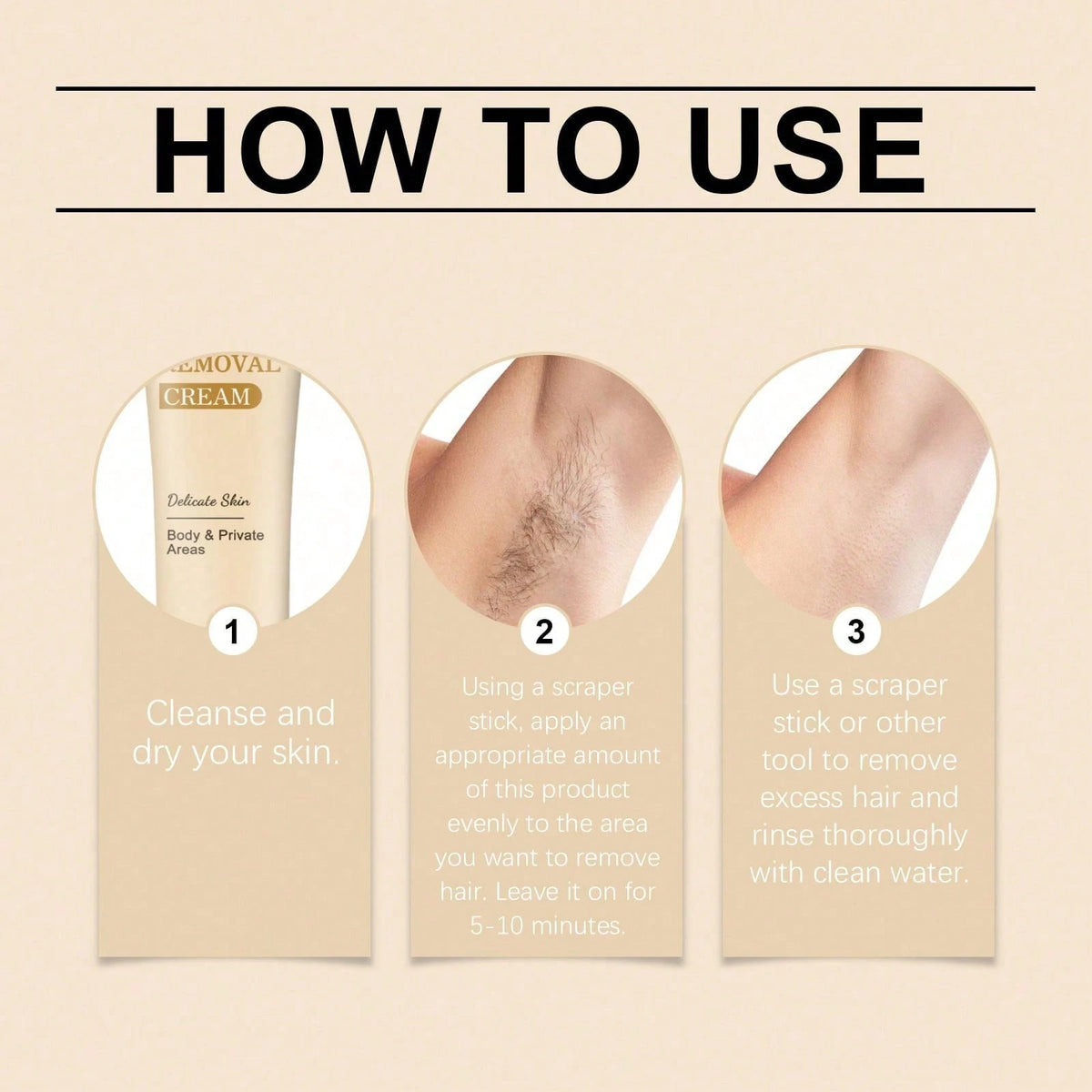 This Moisturizing Hair Removal Cream Gently Cleanses The Body, Making The Skin Smooth And Tender. Apply It Externally As A Care Cream