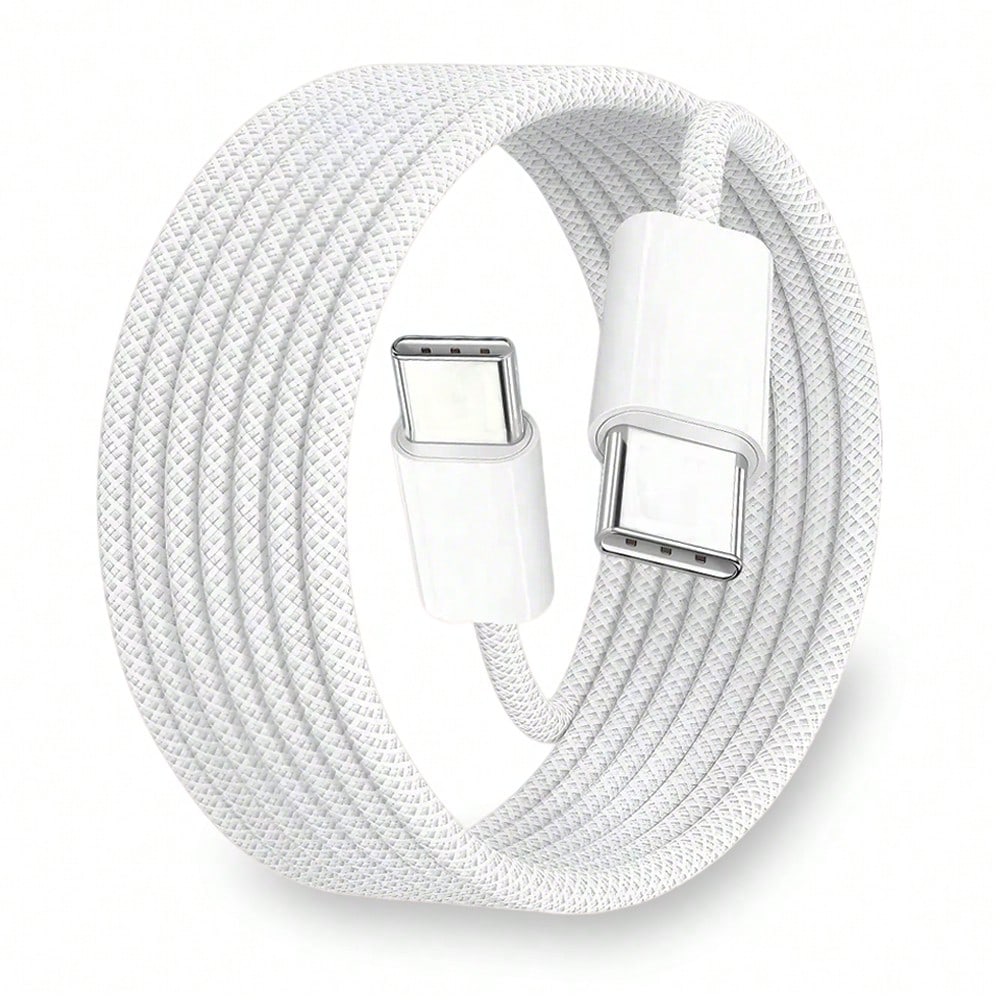 This USB-C To USB-C Data Cable Is Compatible With A Variety Of Smartphones And Bluetooth Earphones Equipped With Type-C Ports, Suitable For Desktop Office, Car Use, And Outdoor Activities. It Is Compa