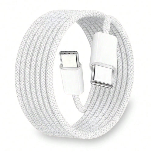 This USB-C To USB-C Data Cable Is Compatible With A Variety Of Smartphones And Bluetooth Earphones Equipped With Type-C Ports, Suitable For Desktop Office, Car Use, And Outdoor Activities. It Is Compa