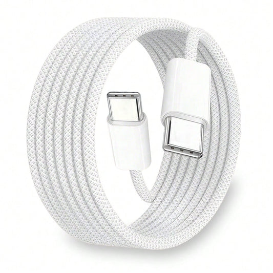 This USB-C To USB-C Data Cable Is Compatible With A Variety Of Smartphones And Bluetooth Earphones Equipped With Type-C Ports, Suitable For Desktop Office, Car Use, And Outdoor Activities. It Is Compa