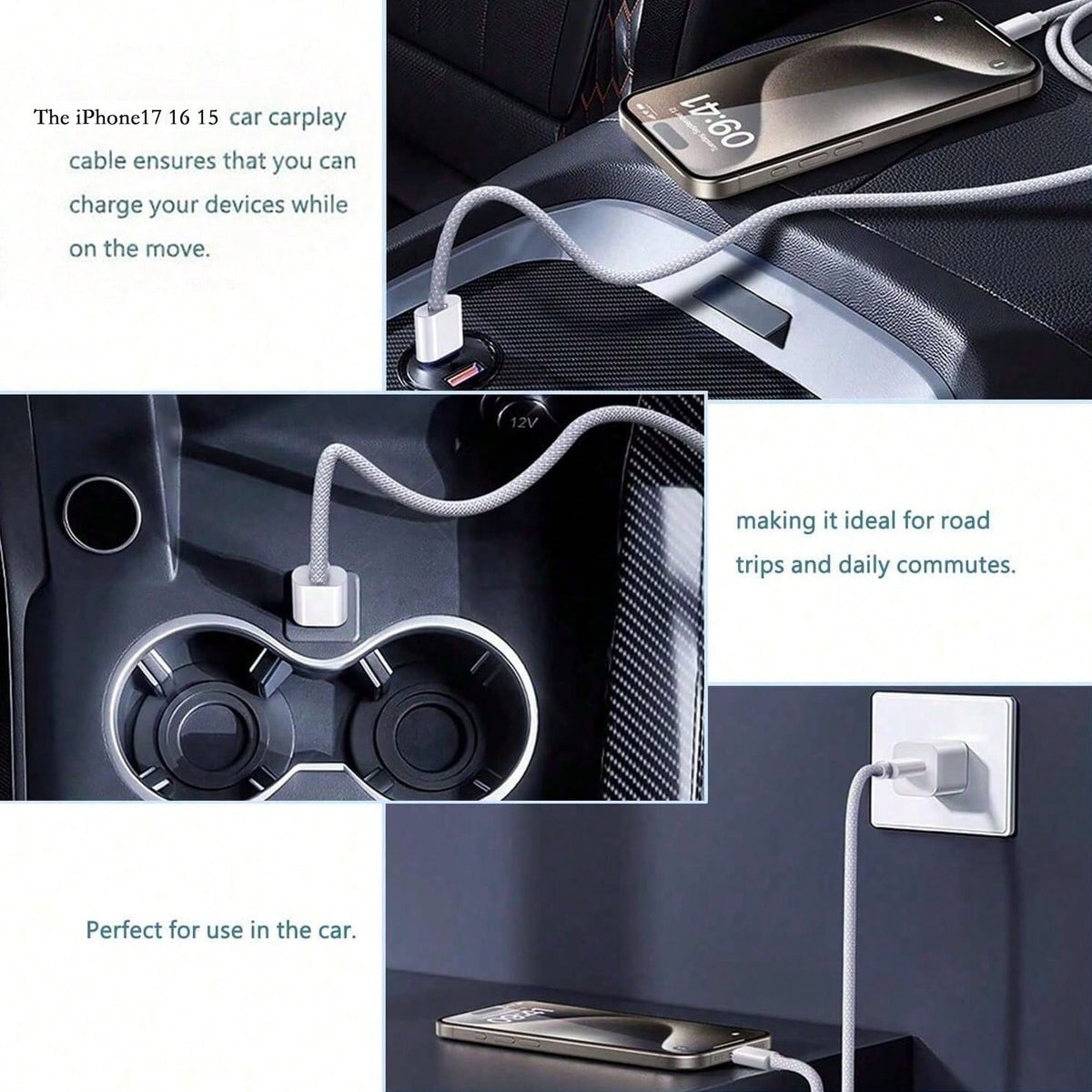 This USB-C To USB-C Data Cable Is Compatible With A Variety Of Smartphones And Bluetooth Earphones Equipped With Type-C Ports, Suitable For Desktop Office, Car Use, And Outdoor Activities. It Is Compa
