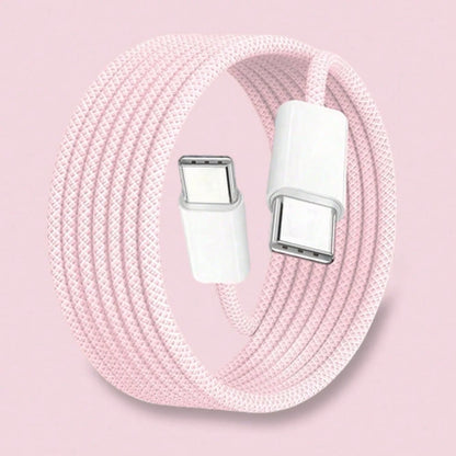 This USB-C To USB-C Data Cable Is Compatible With A Variety Of Smartphones And Bluetooth Earphones Equipped With Type-C Ports, Suitable For Desktop Office, Car Use, And Outdoor Activities. It Is Compa