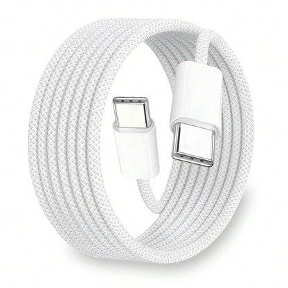 This USB-C To USB-C Data Cable Is Compatible With A Variety Of Smartphones And Bluetooth Earphones Equipped With Type-C Ports, Suitable For Desktop Office, Car Use, And Outdoor Activities. It Is Compa