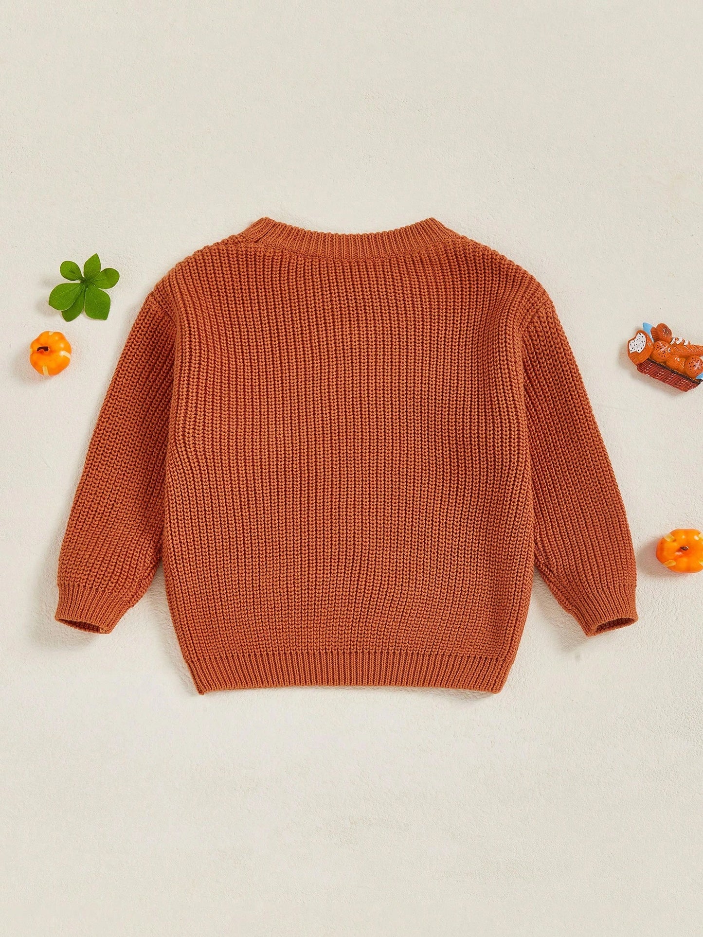 Toddler Baby Girl Boy Halloween Knitted Sweater Long Sleeve Truck Pullover 9M-5T Kids Warm Jumpers Tops Fall Loose Knitwear