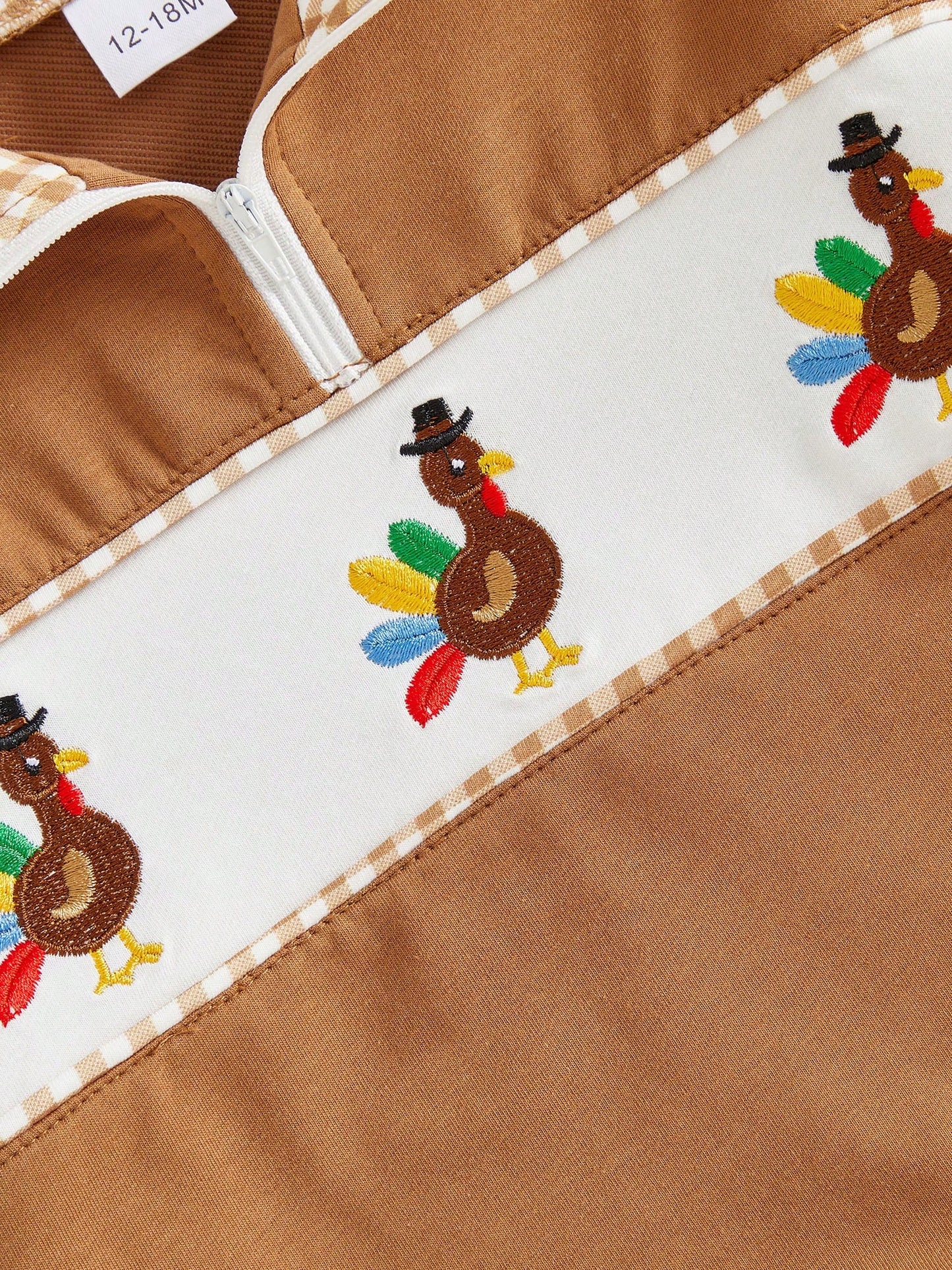 Toddler Boy Thanksgiving Pullover Sweatshirt Long Sleeve Stand Collar Tops