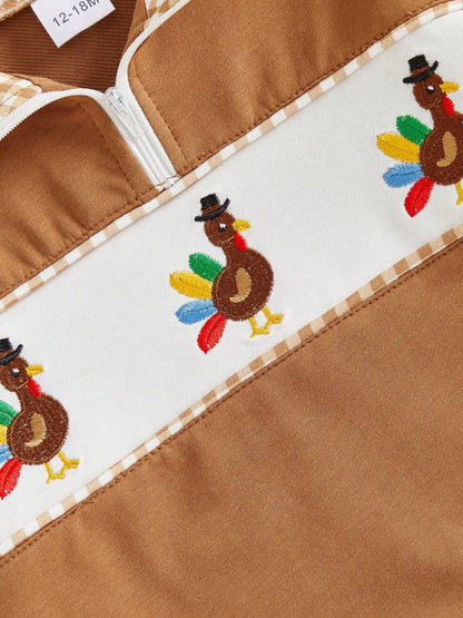 Toddler Boy Thanksgiving Pullover Sweatshirt Long Sleeve Stand Collar Tops