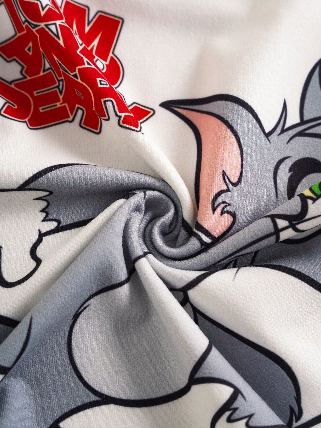 TOM & JERRY X 2pcs Baby Boy Summer Cute Cartoon Cat Print Round Neck Short Sleeve T-Shirt And Shorts Set