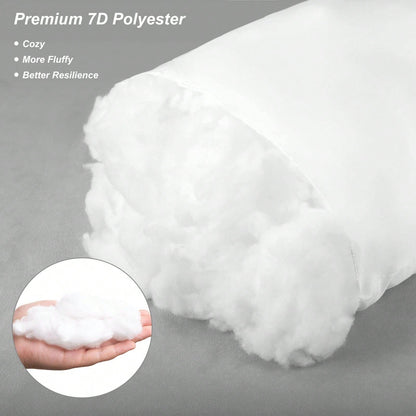Tomnk 4/6 Pack All-Weather Outdoor Pillow Inserts, 18x18/20x20 Inch Waterproof Square Pillow Forms, Quick-Dry Cushion Filler For Patio Furniture, Garden, Deck & Porch Decor