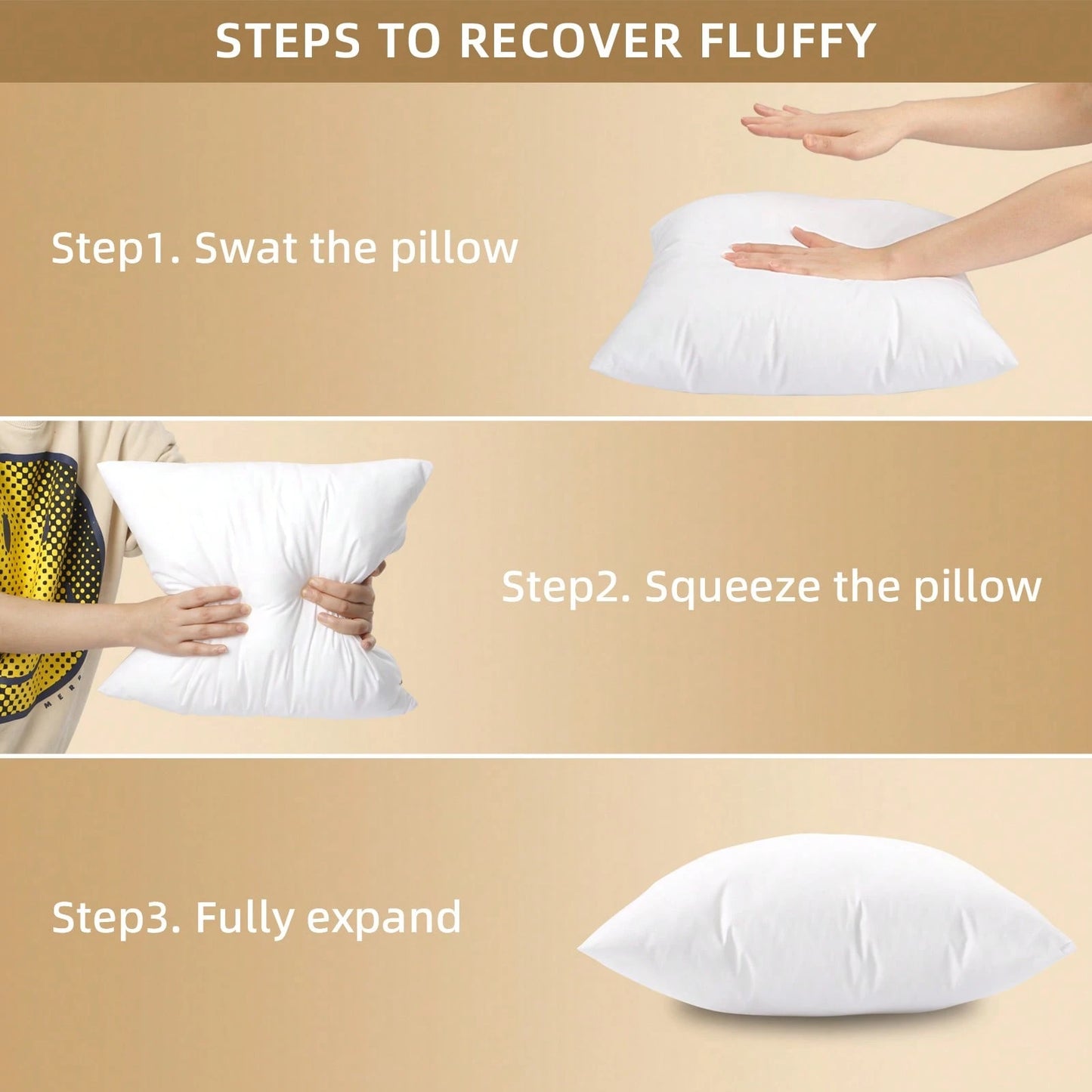 Tomnk 4pcs 18x18"/20x20" Pillow Inserts, White Waterproof FabricPillow Forms Soft Microfiber Filled, Pillow Inserts For Decorative Pillow Covers Cushion Bed Couch And Sofa