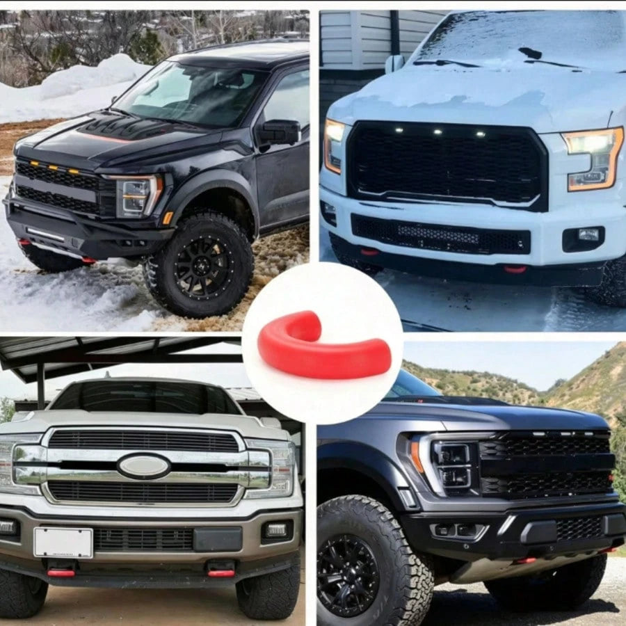 Tow Hook Covers Front Bumper Tow Hook Cap OEM Replacement Fit FD F150 2004-2024 Bronco Base Big Bend Outer Bank 2021-2024 Toyot Tundra 2017-2021 Weatherproof Anti-Rust Easy Install Pickup Truck Exteri