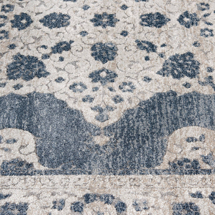 Traditions Area Rugs 2808NK Blue in 2 Sizes Made in USA