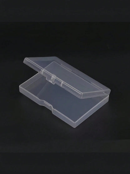 Transparent Rectangular Eyelash Tool Storage Box With Flip Lid, Clear Plastic Organizer Box, Suitable For Travel, Jewelry Storage Rack, Keychain, Ring Holder, Cosmetic Organizer, Storage Room, Storage