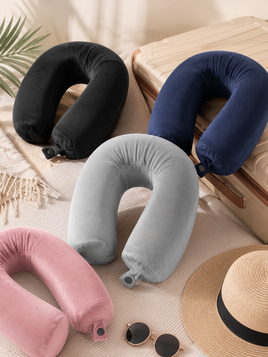 Travel Pillow Twist Memory Foam Neck Pillow For Travel, Airplane, Buses, Trains At Home, Chin, Lumbar Leg Support, Bendable Roll Pillow
