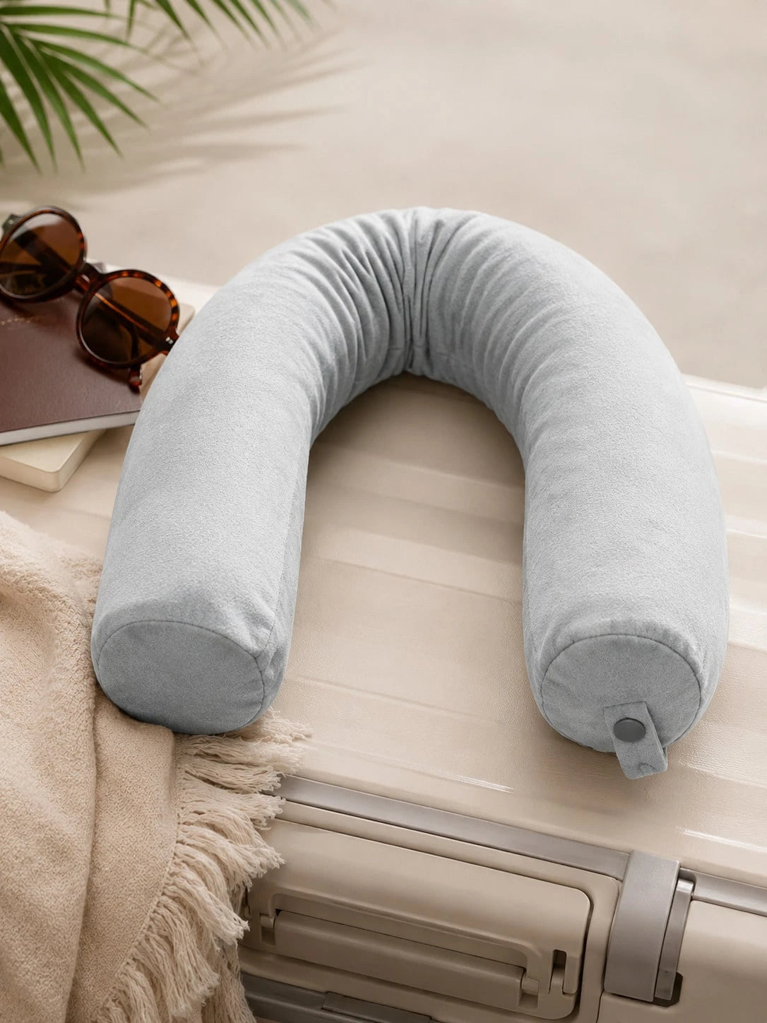 Travel Pillow Twist Memory Foam Neck Pillow For Travel, Airplane, Buses, Trains At Home, Chin, Lumbar Leg Support, Bendable Roll Pillow