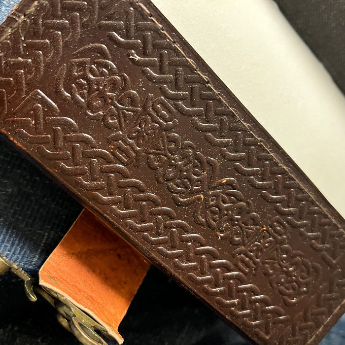 Trinity Knot Leather Journal w/ Metal Latch