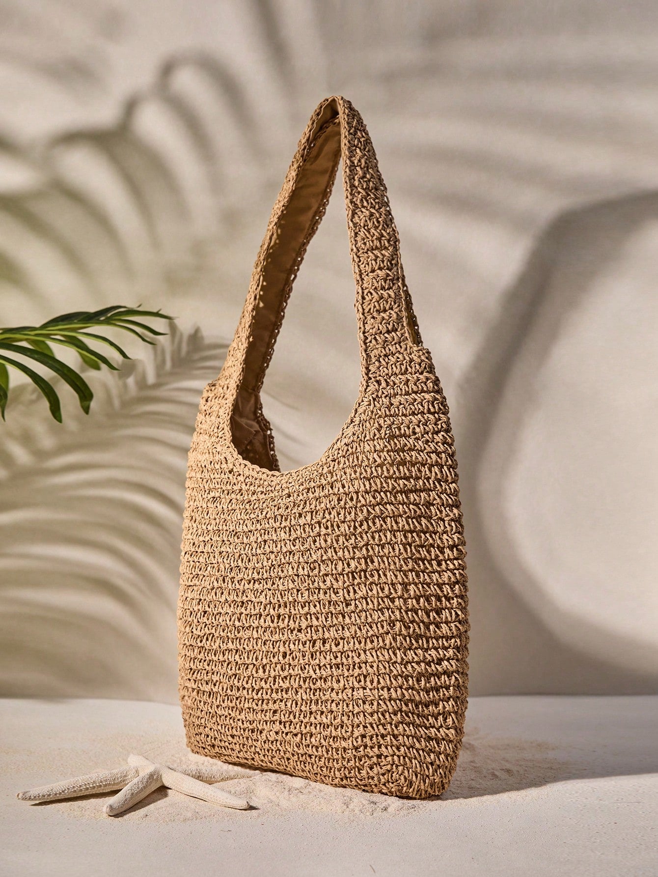 Tropiscape Gusure Bag Large Capacity Weave Tote Bag Summer Straw Handbag And Purse Female Bohemian Shoulder Bag For Women Ladies Bag, Beach Essentials, Summer Women Bag, Perfect For Travel, Vacation