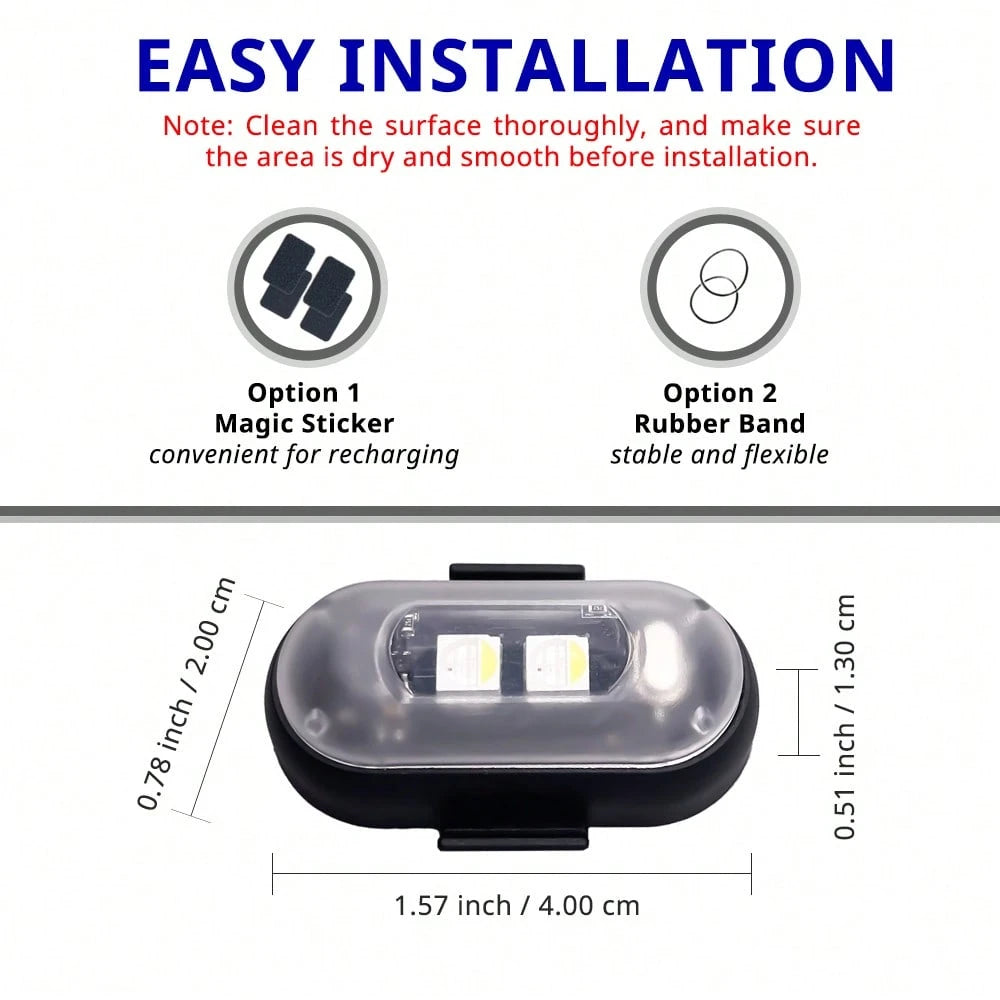 Tutu Car Led Light RGB LED Portable Party Light,Remote Control Wireless 8 Colors Strobe Lighting,Rechargeable Footwell Lights,Under Glow Kits Car Mods, Exterior Interior Decorative Accessories, Flash