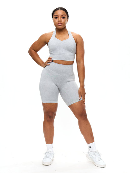 Twilight Dream Heather Sports Bra - Heather Grey