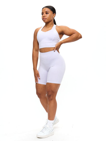 Twilight Dream Heather Sports Bra - Heather Lavender