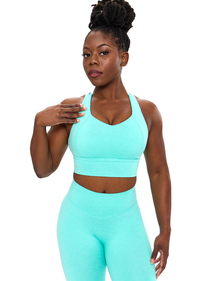 Twilight Dream Heather Sports Bra - Playa