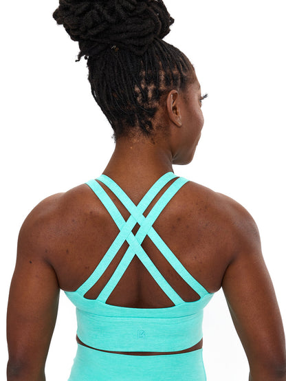 Twilight Dream Heather Sports Bra - Playa