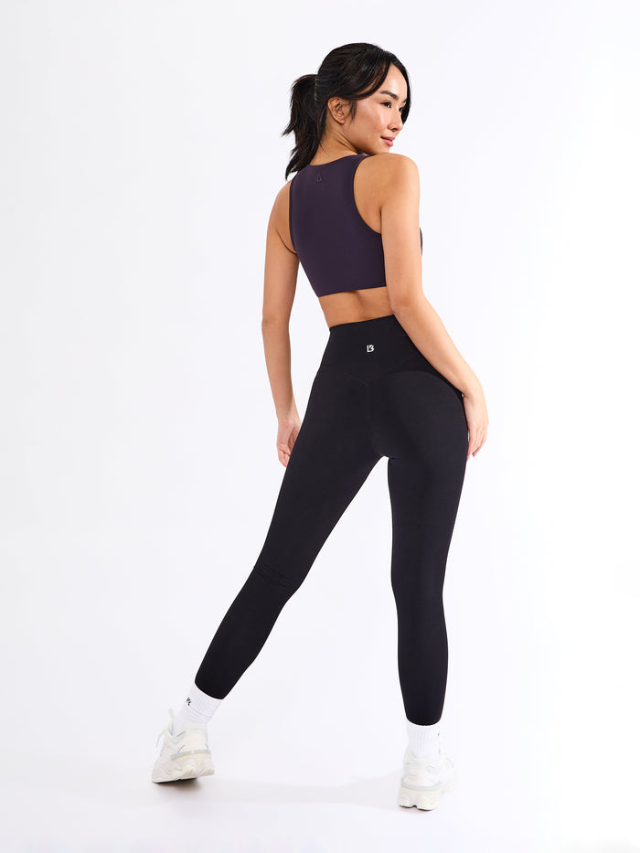 Twisted Curve Sports Bra - Purple Shadow