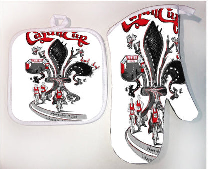 Pot Holder & Oven Mitt Set