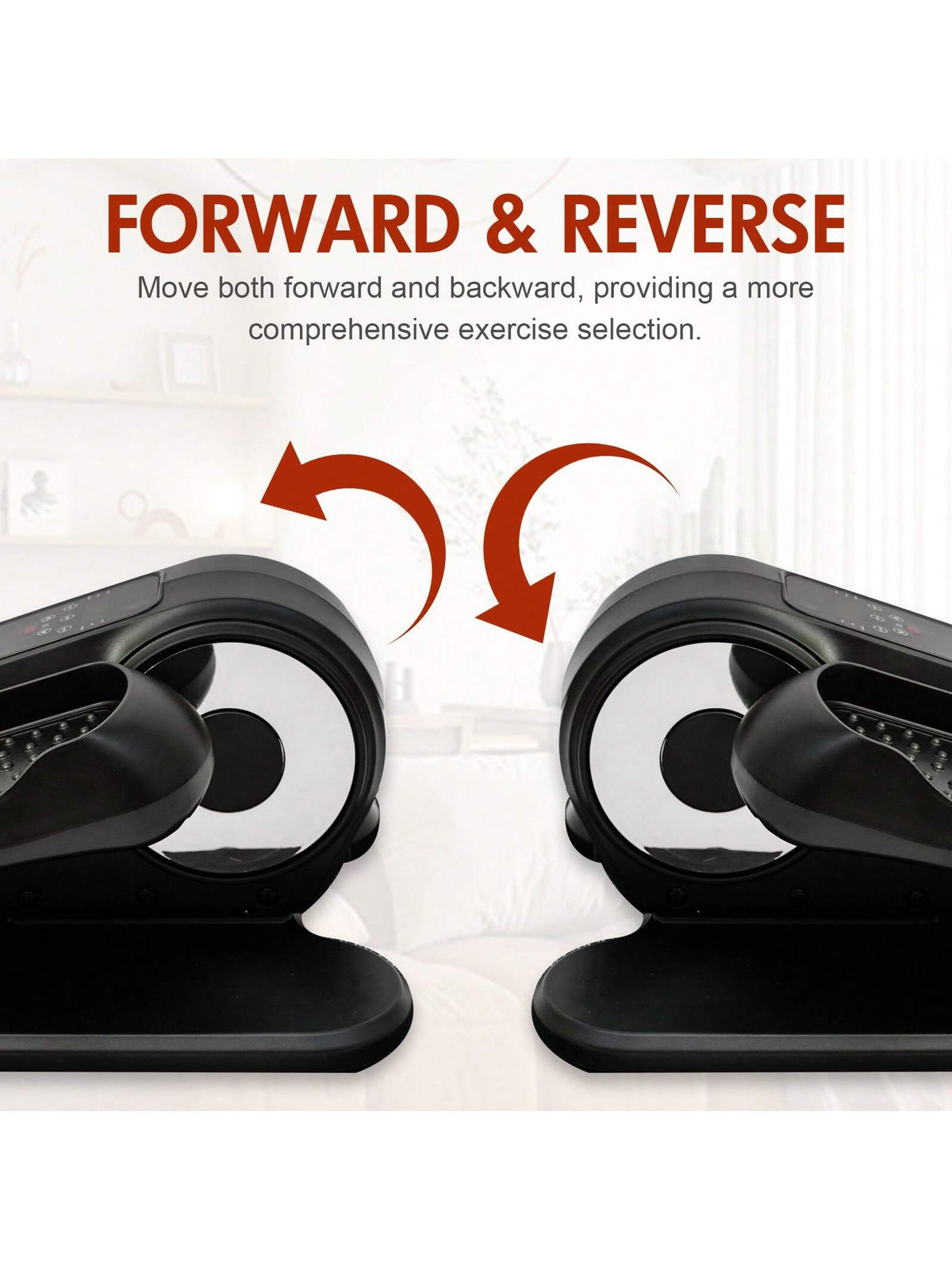 Under Desk Elliptical Machine Leg Exerciser While Sitting For Seniors Fully Assembled, Portable & Quiet Electric Seated Pedal Exerciser With 12 Adjustable Speed&Remote Control Exercise Machine