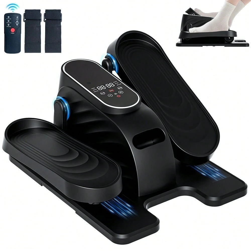 Under Desk Elliptical Machine With Remote, Ellipse Leg Exerciser As Seen On TV, Seated Pedal Exerciser For Seniors, 15 Speeds, Forward & Reverse Direction, Manual & Auto Mode For Home Office