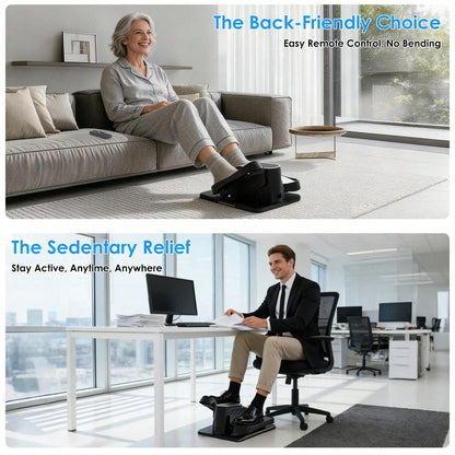 Under Desk Elliptical Machine With Remote, Ellipse Leg Exerciser As Seen On TV, Seated Pedal Exerciser For Seniors, 15 Speeds, Forward & Reverse Direction, Manual & Auto Mode For Home Office