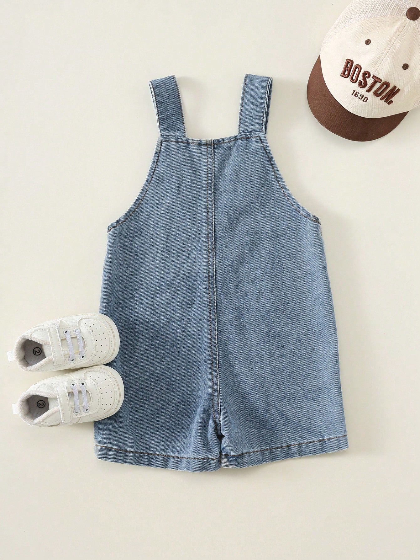 Unisex Baby/Baby Boy/Girl Cute Denim Bib Shorts Romper, Baby Boy Summer Clothes, Streetwear, Baby Overalls, Jeans