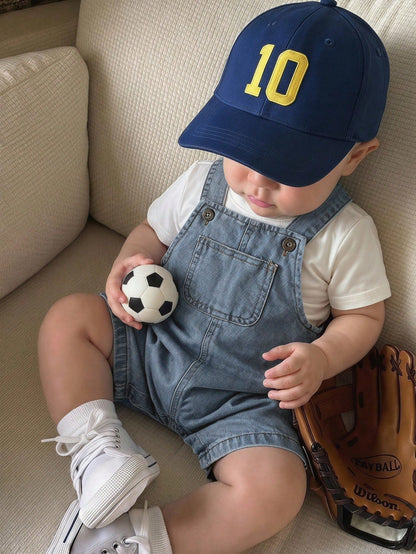 Unisex Baby/Baby Boy/Girl Cute Denim Bib Shorts Romper, Baby Boy Summer Clothes, Streetwear, Baby Overalls, Jeans