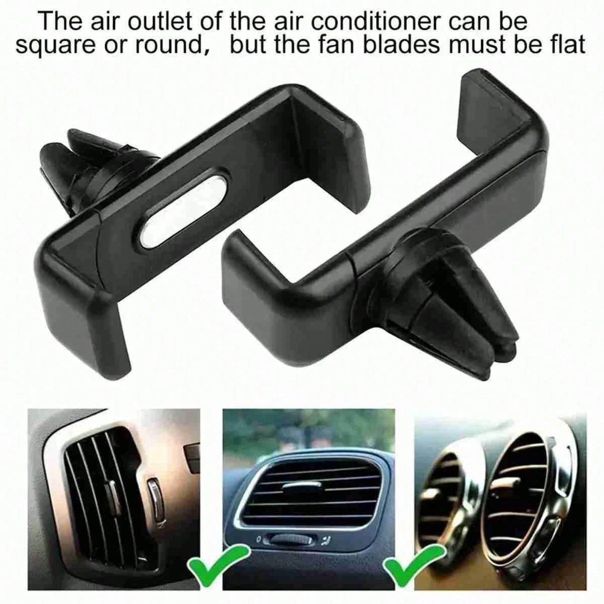 Universal Car Air Vent Clip Phone Holder, ABS Material, In-Car Phone Mount