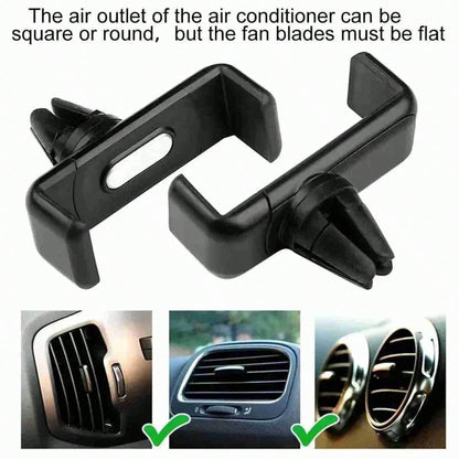 Universal Car Air Vent Clip Phone Holder, ABS Material, In-Car Phone Mount
