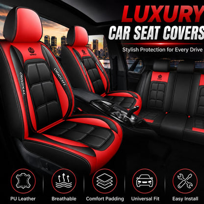 Universal Car Seat Covers, Full Surround Design, Stain & Wear Resistant To Protect Original Seats. Simple Style, Easy To Install And Clean. Colors: Black/Gray/Brown/Black Red/Pink/Orange Standard