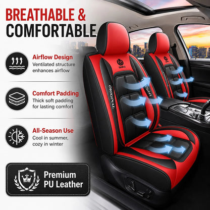Universal Car Seat Covers, Full Surround Design, Stain & Wear Resistant To Protect Original Seats. Simple Style, Easy To Install And Clean. Colors: Black/Gray/Brown/Black Red/Pink/Orange Standard