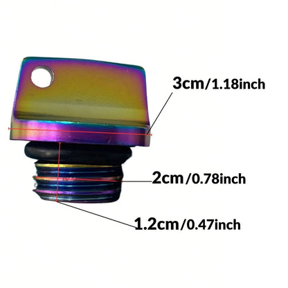 Universal CNC Aluminum Alloy Engine Oil Filler Cap – M20*2.5 Thread Screw Plug, Waterproof Motorcycle Oil Tank Cover & Motor Engine Parts For Suzuki GSX250R, CRF250L & Kawasaki 400