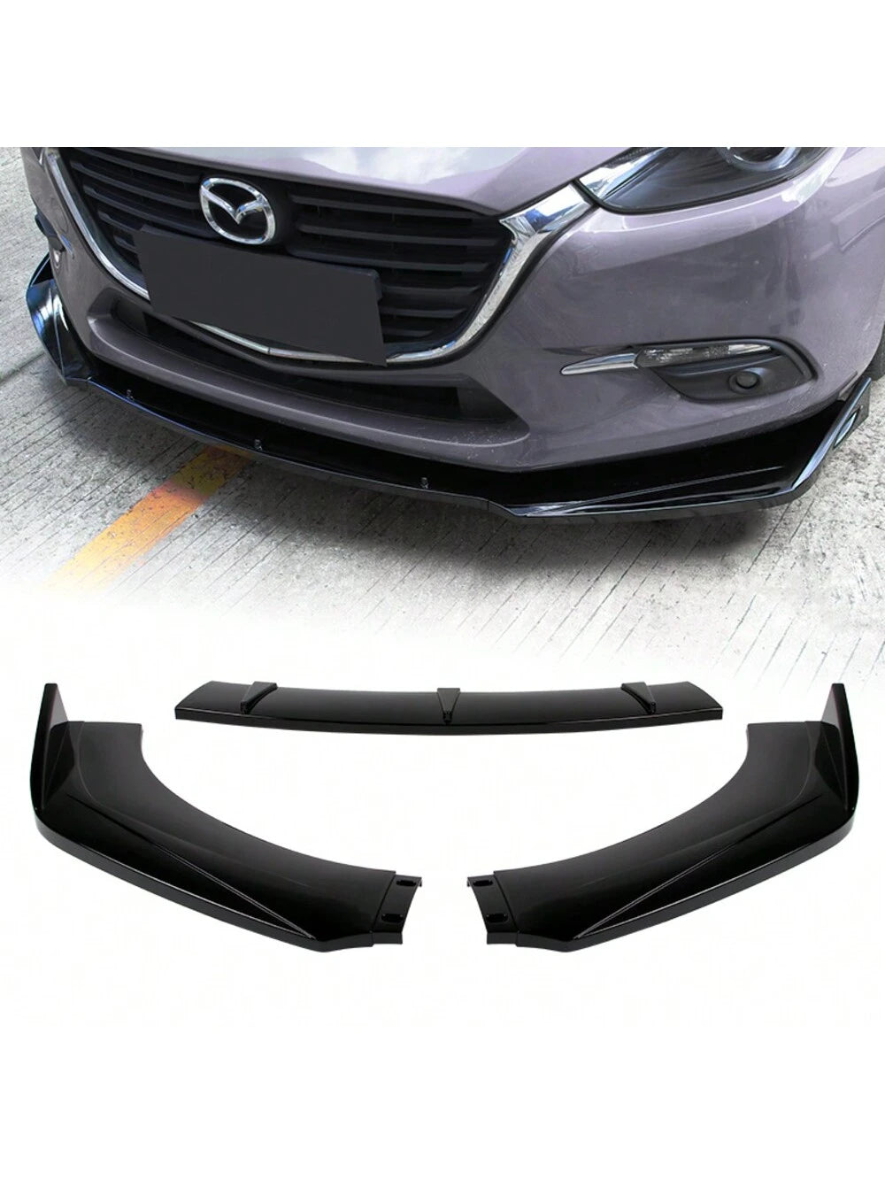 Universal Front Bumper Protector Body Splitter Spoiler Lip