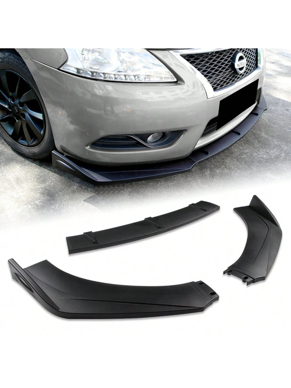 Universal Front Bumper Protector Body Splitter Spoiler Lip
