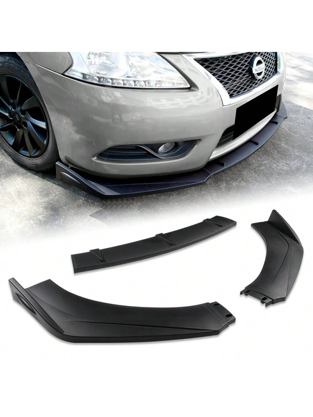 Universal Front Bumper Protector Body Splitter Spoiler Lip