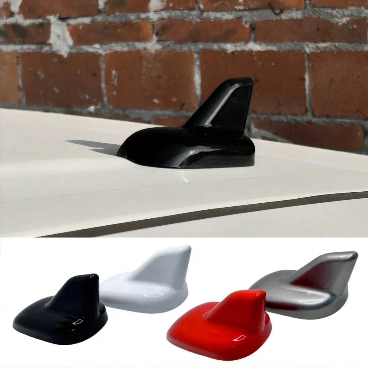 Universal Shark Fin Antenna- 3D Roof Decorative Sticker, Waterproof Heat Resistant, Streamlined Design, Fashionable Car Upgrade Accessory