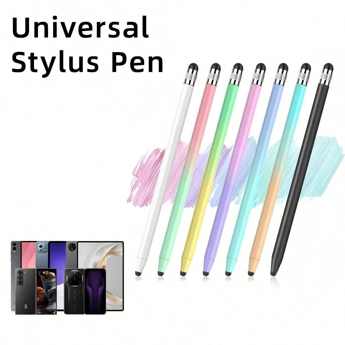 Universal Stylus Pen, Compatible With 10th/11th Gen, Air, Pro, Also Works With IOS, Android, Systems, Can Be Paired With Pen Case, Fashionable Gradient Colors, Multiple Styles