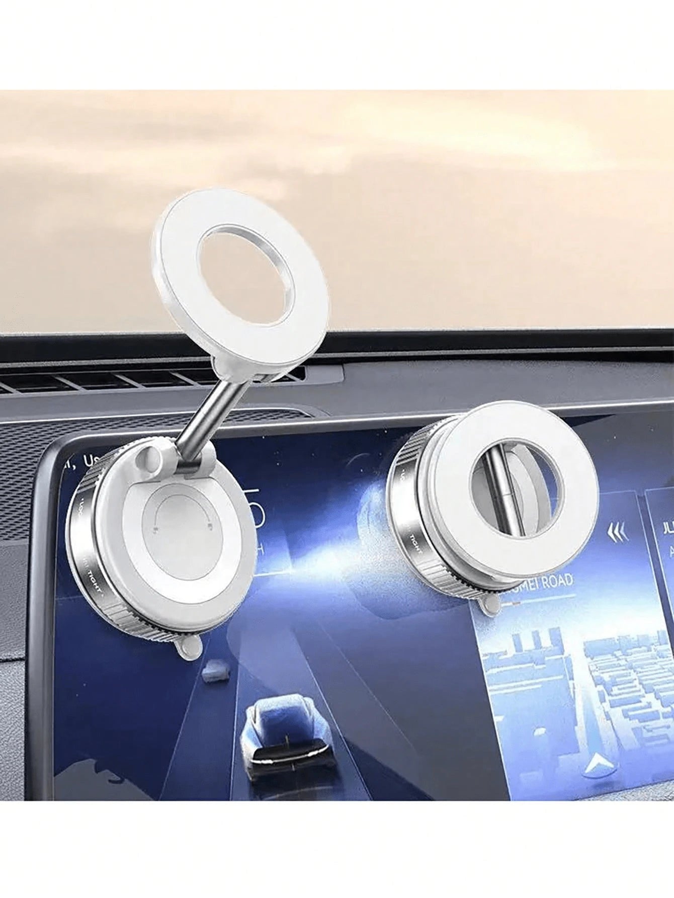Upgraded Car Phone Holder, Super Strong Magnetic Car Phone Mount, 360° Adjustable Vacuum Suction Cup Car Phone Holder, Unisex Car And Truck Accessory, Car Phone Holder, Show Your Love, Holiday Gift